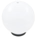 LED-bollampen 2 st rond 25 cm PMMA