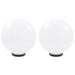 LED-bollampen 2 st rond 30 cm PMMA