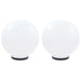 LED-bollampen 2 st rond 40 cm PMMA