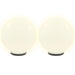 LED-bollampen 2 st rond 40 cm PMMA