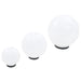 LED-bollampen rond 20/30/40 cm PMMA 3 st