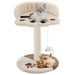 Kattenkrabpaal met sisal krabpaal 40 cm beige en bruin