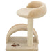 Kattenkrabpaal met sisal krabpaal 40 cm beige en bruin
