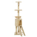 Kattenkrabpaal met sisal krabpalen 138 cm beige