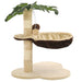 Kattenkrabpaal met sisal krabpaal 50 cm beige en bruin