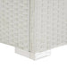 Ligbed met kussen poly rattan wit