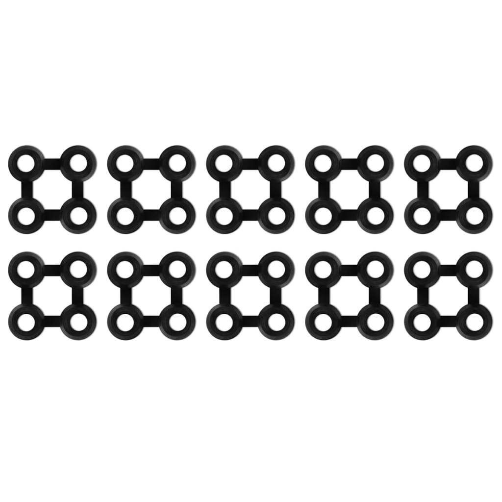 Matverbinders 10 st rubber zwart