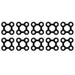 Matverbinders 10 st rubber zwart