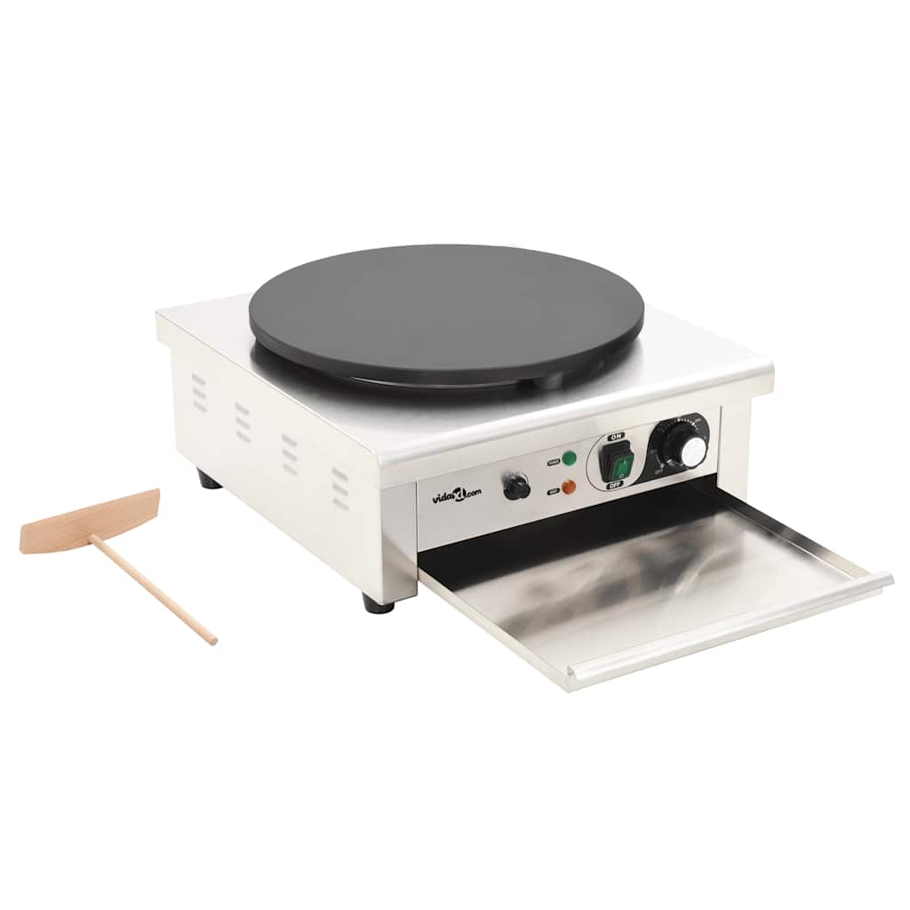 Elektrische crêpemaker met lekbakje 40 cm 3000 W