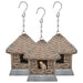 Vogelhuizen 3 st wicker