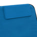 Strandmatten inklapbaar 2 st staal en stof blauw