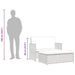 2-delige Loungeset met kussens poly rattan grijs