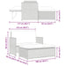 2-delige Loungeset met kussens poly rattan grijs