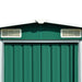 Tuinschuur 257x298x178 cm metaal groen