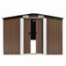 Tuinschuur 257x298x178 cm metaal bruin