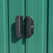 Tuinschuur 257x392x181 cm metaal groen