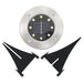 Grondlampen 8 st solar LED wit