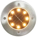Grondlampen 8 st solar LED warmwit