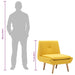 Fauteuil stof geel