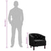 Fauteuil fluweel zwart