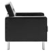 Fauteuil kunstleer zwart