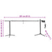Automatische barbecue met motor 207x45x81 cm roestvrij staal