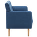 Driezitsbank 172x70x82 cm stof blauw