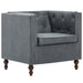 Fauteuil stof grijs
