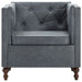 Fauteuil stof grijs