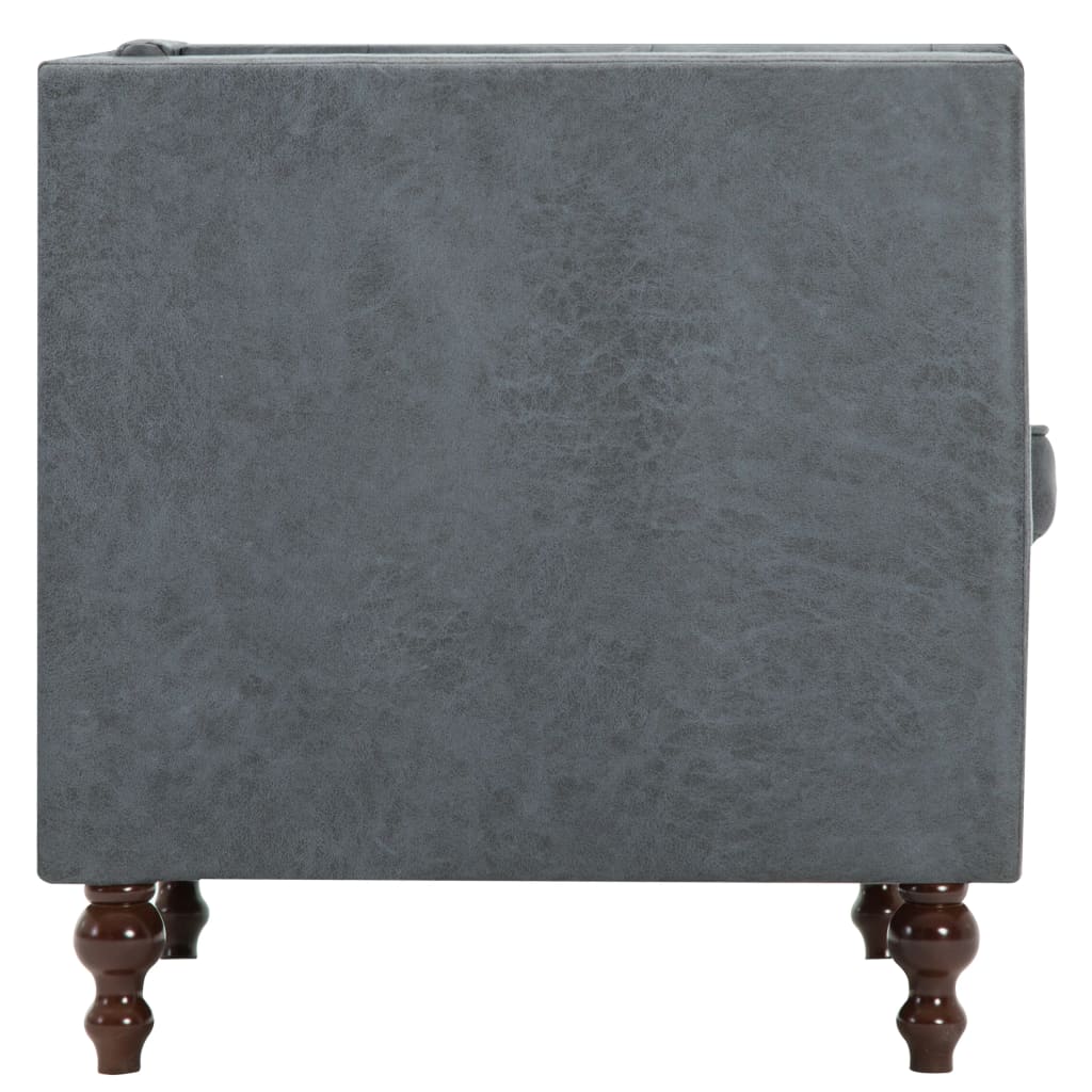 Fauteuil stof grijs