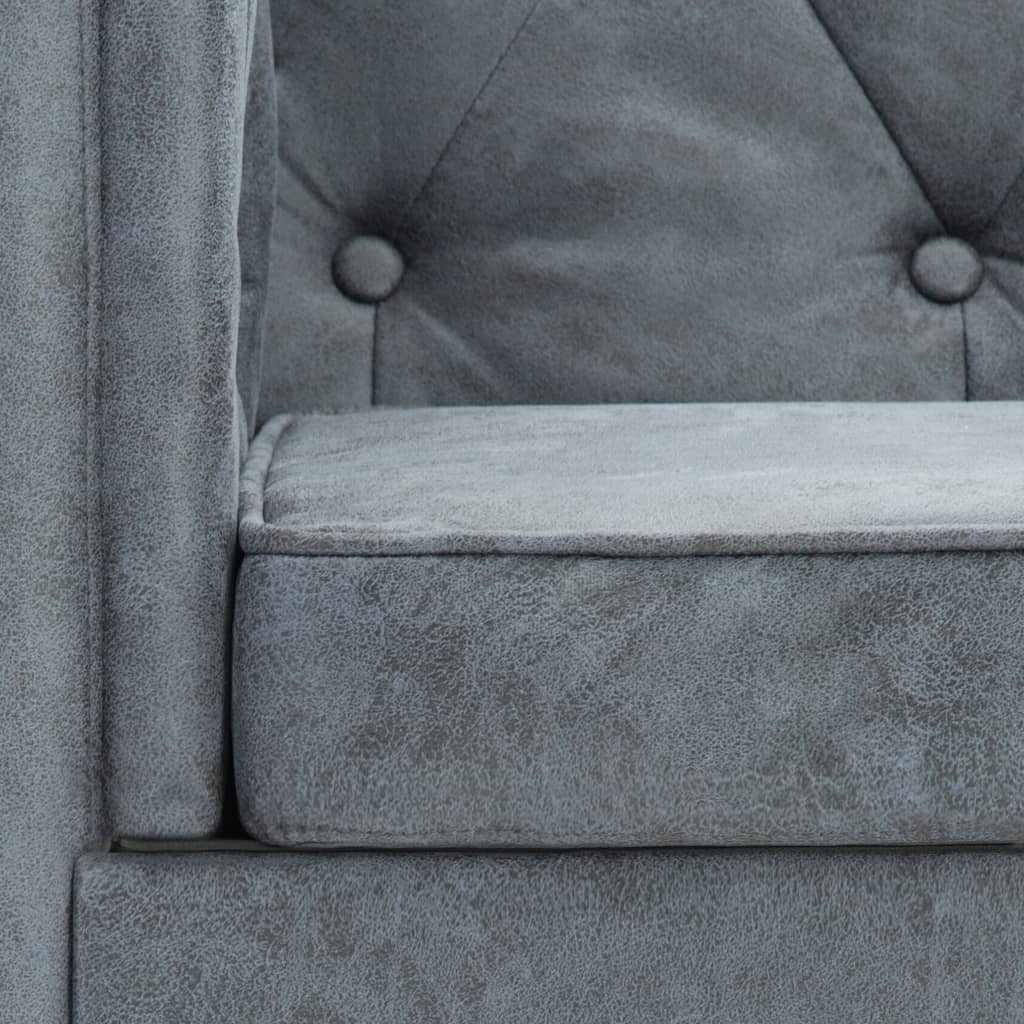 Fauteuil stof grijs