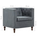 Fauteuil stof grijs
