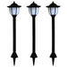 LED-solarlampen zwart 3 st