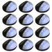 LED-wandlampen solar rond zwart 12 st
