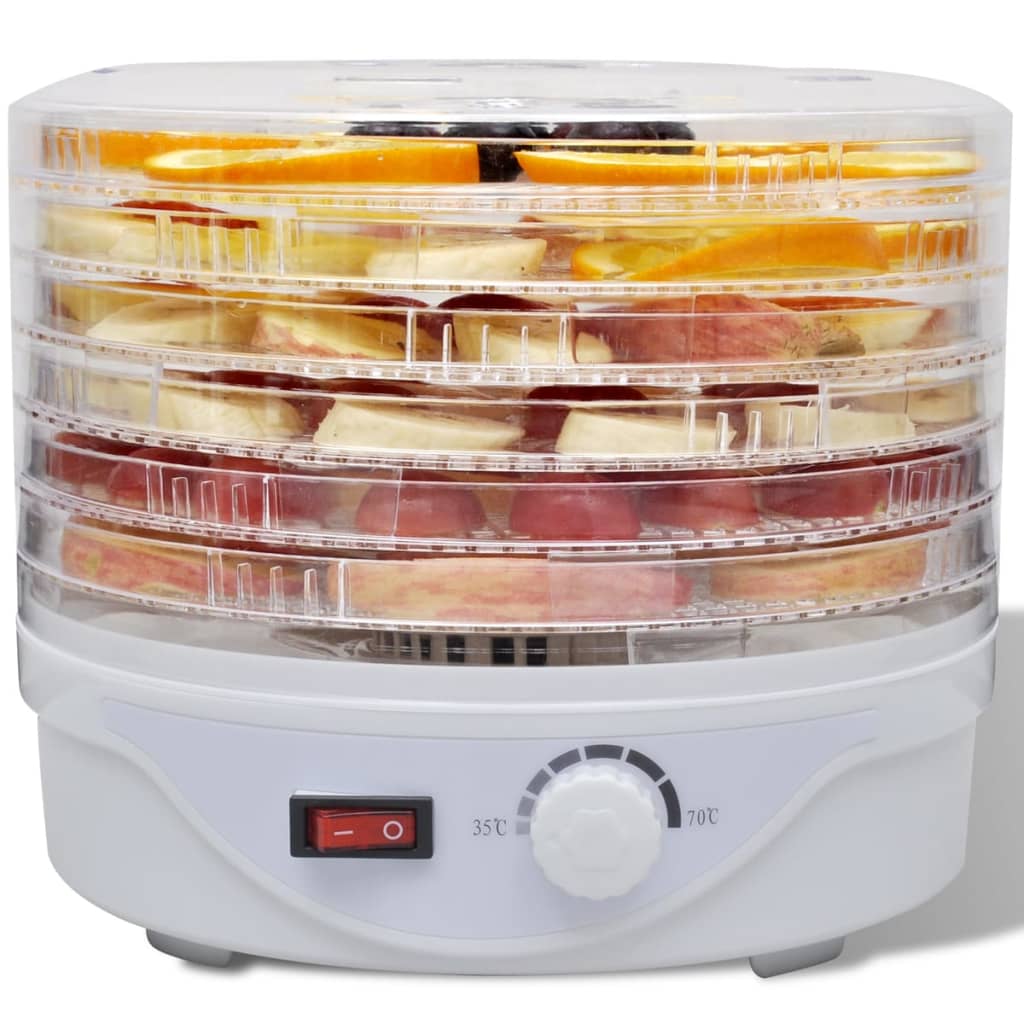 Voedseldroger rond 250 W 6 lades