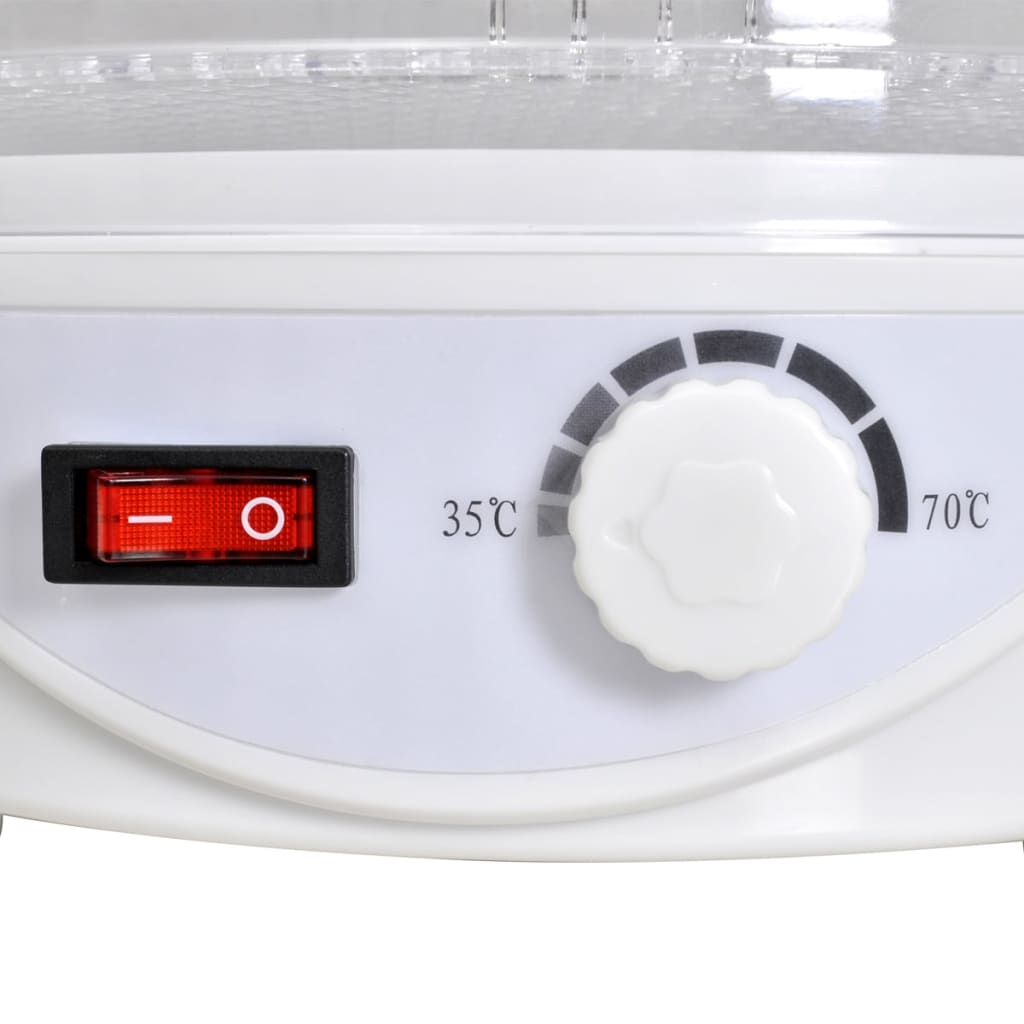 Voedseldroger rond 250 W 6 lades