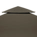 Prieeldak 2-laags 310 g/m² 3x3m taupe