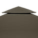 Prieeldak 2-laags 4x3m 310 g/m² taupe