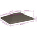 Prieeldak 2-laags 4x3m 310 g/m² taupe