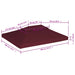 Prieeldak 2-laags 4x3m 310 g/m² bordeaux