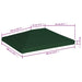 Prieeldak 310 g/m² 4x3 m groen