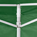 Vouwtent met 2 wanden 3x3 m groen