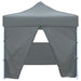 Vouwtent pop-up met 4 zijwanden 3x3 m antraciet