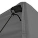 Vouwtent pop-up met 4 zijwanden 3x3 m antraciet