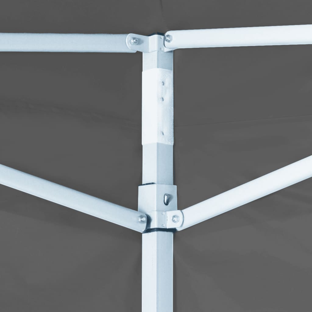 Vouwtent pop-up met 4 zijwanden 3x3 m antraciet