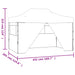 Vouwtent pop-up met 4 zijwanden 3x4,5 m antraciet