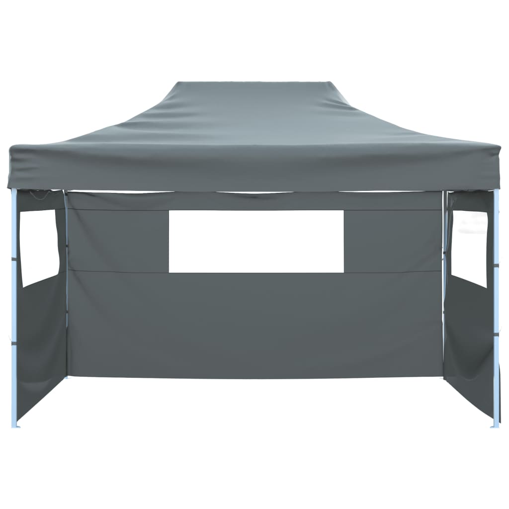 Vouwtent met 3 wanden 431x291x315 cm antraciet
