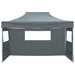 Vouwtent met 3 wanden 431x291x315 cm antraciet