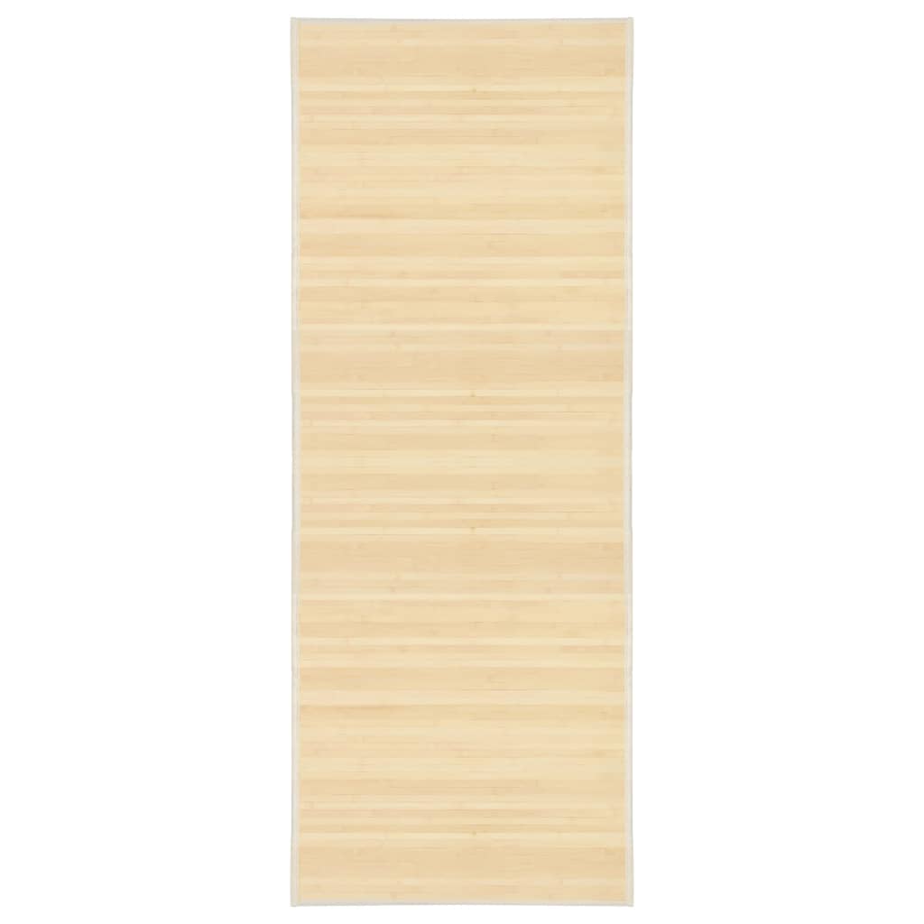 Tapijt 80x200 cm bamboe natuurlijk