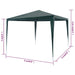 Partytent 3x3 m PE groen
